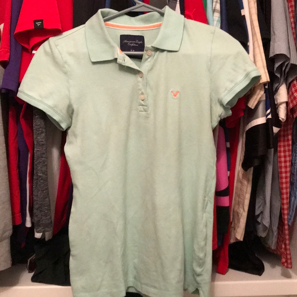 🌷American Eagle- Mint polo🌷